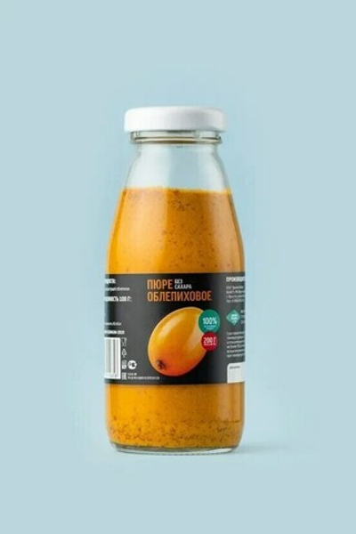 Пюре облепиховое «Дикая Сибирь» ст. бутылка 200г