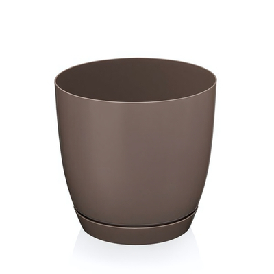 Кашпо "Глория" №1 0,7 л с поддоном цвет в ассортименте