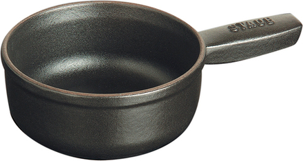 Кастрюля Staub, 0,4 л, 12 см, чугун, чёрная