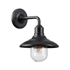 4965/1W NATURE ODL22 713 черный/стекло Ландшафтный настен.светильник E27 1*60W IP44 CAMPA