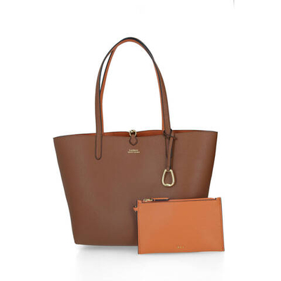 Двухсторонняя сумка-шопер + поясная сумка LAUREN RALPH LAUREN - коричневый(431795329)