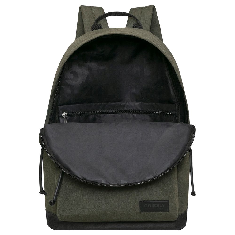 Рюкзак Grizzly, 30*44*15см, 1 отделение, 4 кармана, укрепленная спинка, хаки