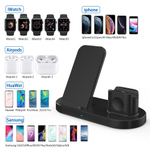 Зарядная станция 3в1 Multi-Function "Fast Charge" 3-in-1, для iPhone, Applewatch, Airpods (прямоугольная подставка)