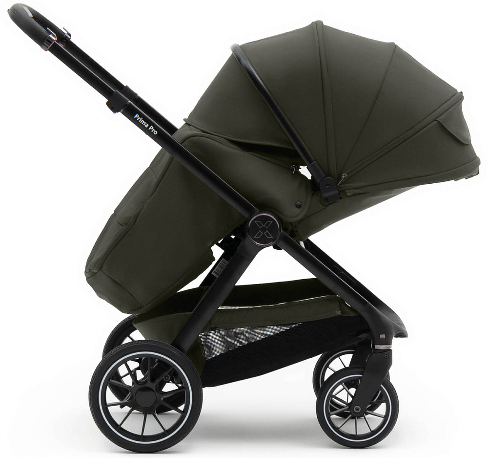 Коляска Agex Prima Pro 3 в 1 с автокреслом i-Safe Black APF664 Green (Зеленый)