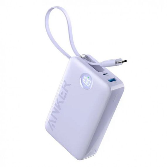 Внешний аккумулятор Anker 335 Nano Power Bank 20000 мАч 22.5 Вт (A1647HV1) фиолетовый