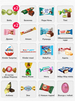 Сладкий новогодний подарок "Заветное желание" 1200гр