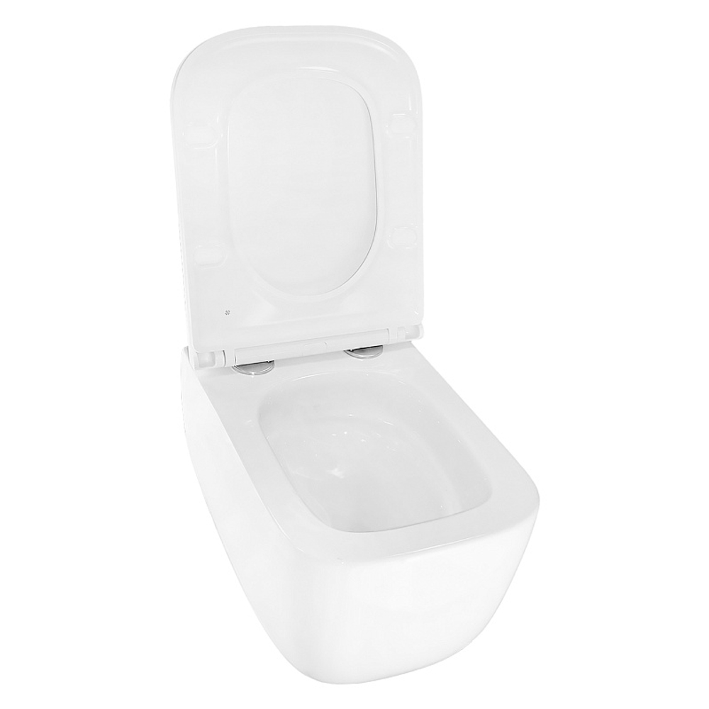 Унитаз подвесной Azario FOTE 340х480х350 безободковый, слив "Скрытое Торнадо", с быстросъемным сиденьем микролифт (AZ-116-UQ3)