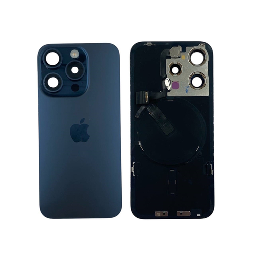 Задняя крышка для Apple iPhone 15 Pro (Снятый) Синий Титан - OR