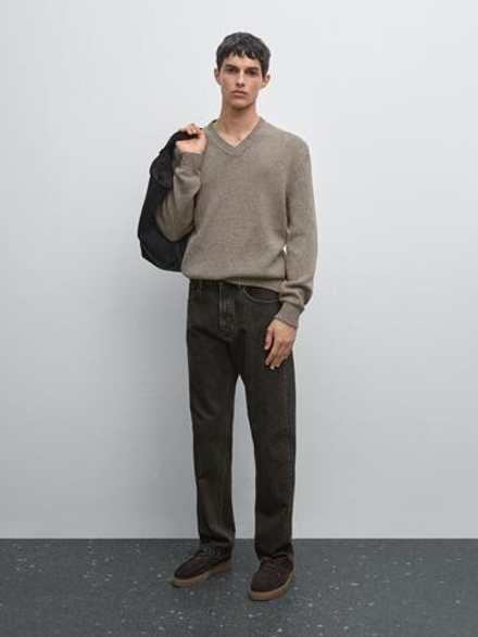 Massimo Dutti Джинсы свободного кроя, серый