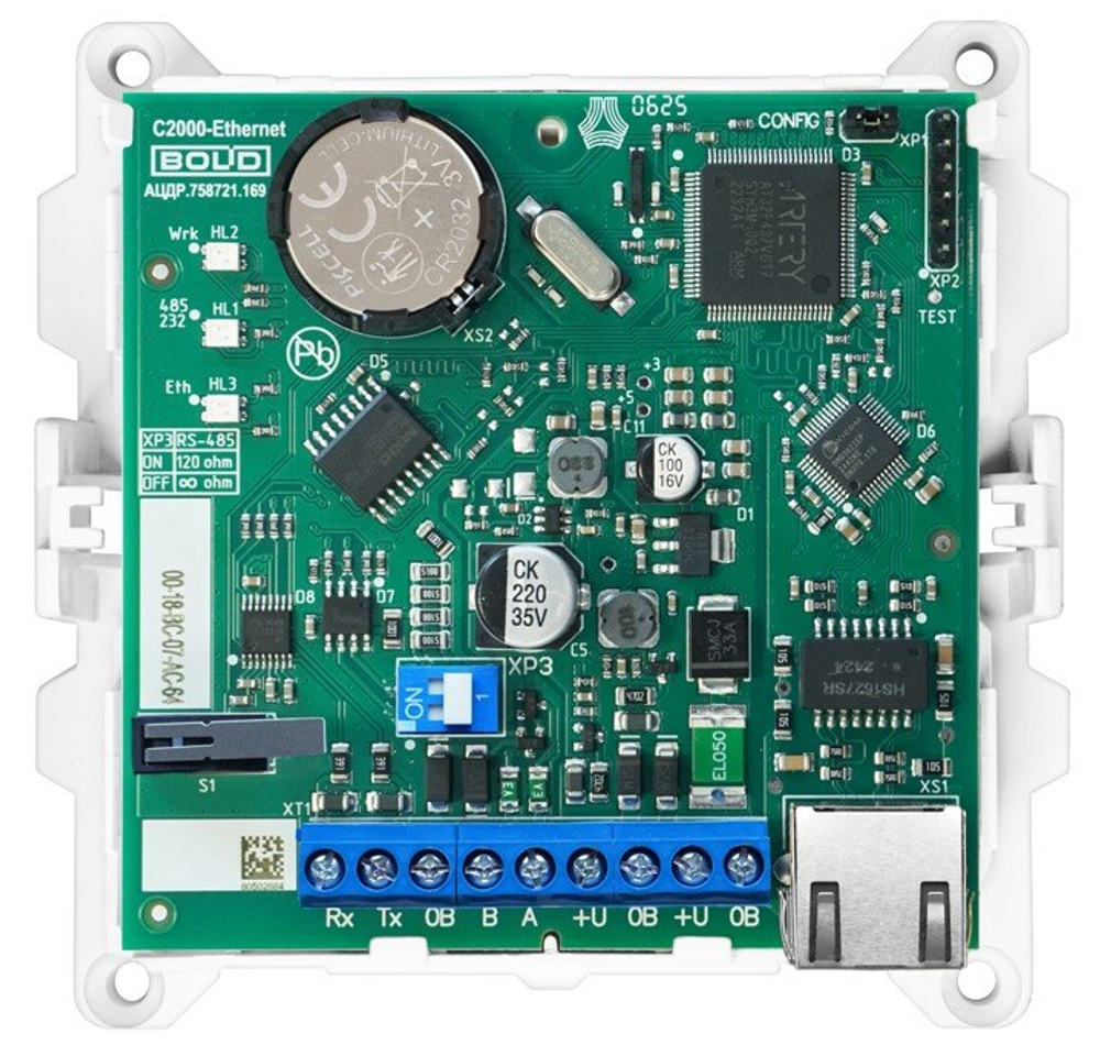 С2000-Ethernet - Преобразователь интерфейсов RS-485/RS-232 в Ethernet
