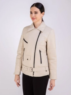 Куртка женская натуральная кожаная утепленная косуха Турция