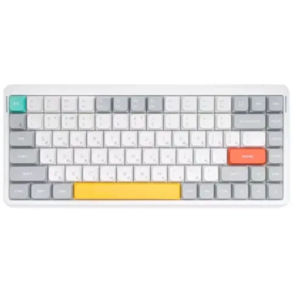 Беспроводная механическая клавиатура QMK Nuphy AIR75v2 Ionic White, RGB, Hot Swap, Aloe Switch (AIR75v2-IW-21)