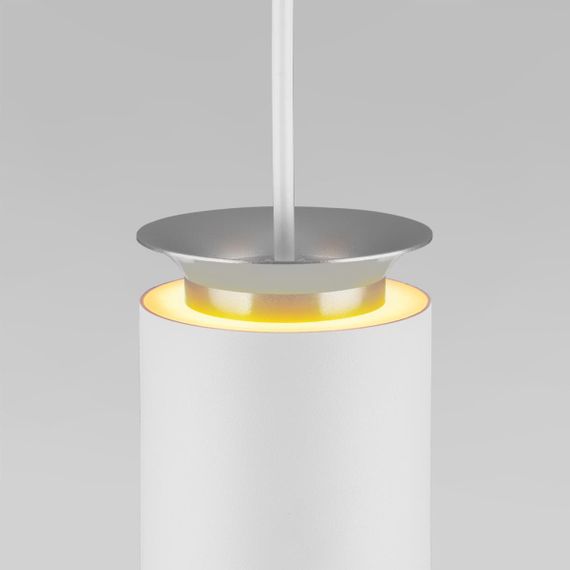 Подвесной светодиодный светильник Elektrostandard DLS021 9+4W 4200К белый матовый/серебро a045502