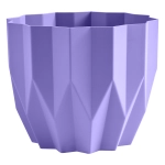 Кашпо для цветов пластиковое 0,8л d-13см «Геометрия» Лаванда