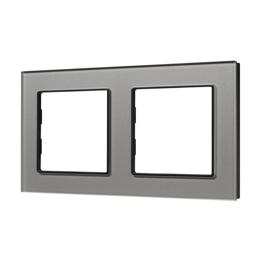 Рамка стеклянная FRM-GLARE-GS-2-GR (Arlight, -) 043798