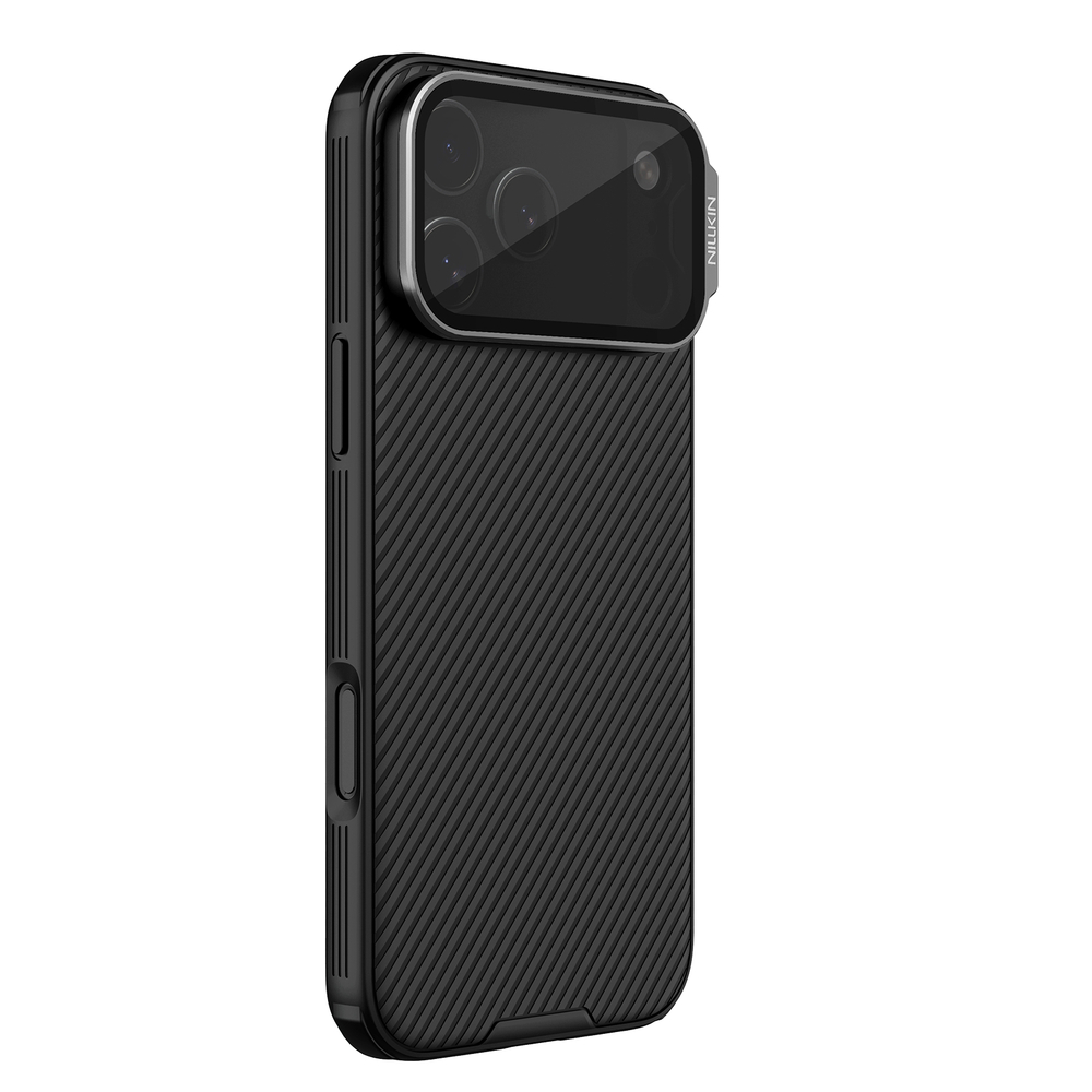 Чехол черного цвета на iPhone 17 Pro Max, серия CamShield Prop Case (версия с тонированной крышкой объектива) от Nillkin