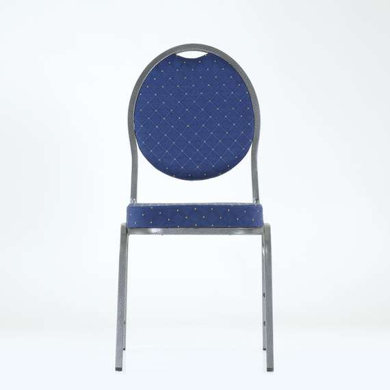 Стул Barneo S-7 банкетный каркас серый, синяя ткань