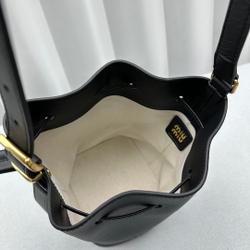 Miu Miu Leather Bucket Bag 22 cm
