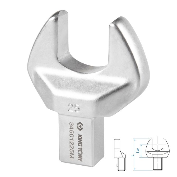 KING TONY (34501225M) Насадка рожковая серии "FIT", 25 мм, 14х18 мм