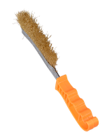Щётка из латунированной стали с пластиковой ручкой 240мм Вихрь