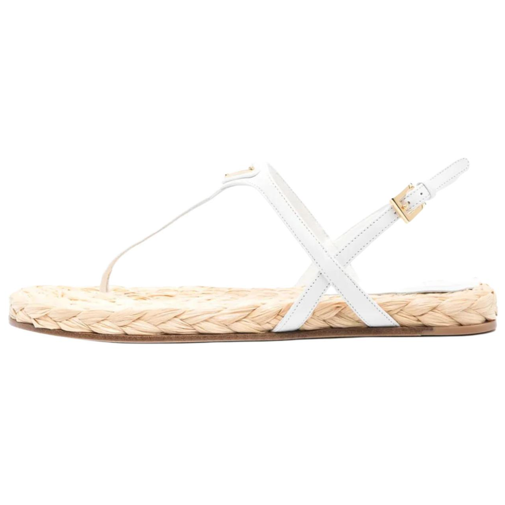 PRADA One Strap Sandals Women"s White