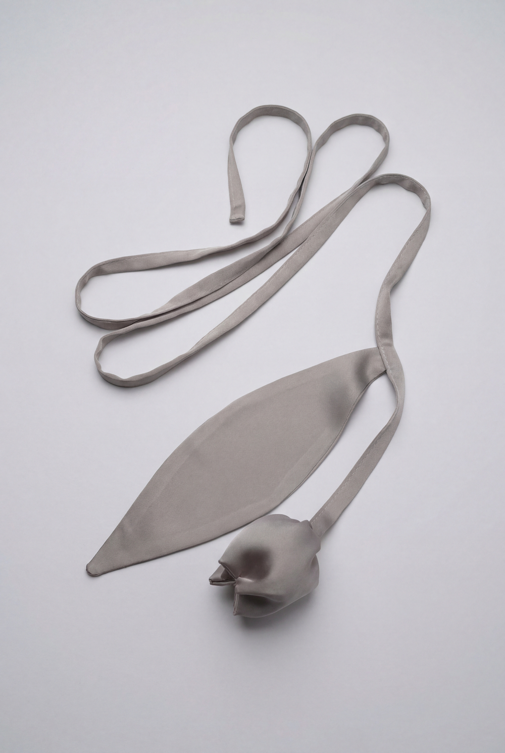 Пояс-галстук тюльпан пудровый