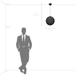 801028 Люстра SFERETTA LED 1х3W 120LM КОФЕЙНЫЙ/ДЫМЧАТЫЙ 3000K