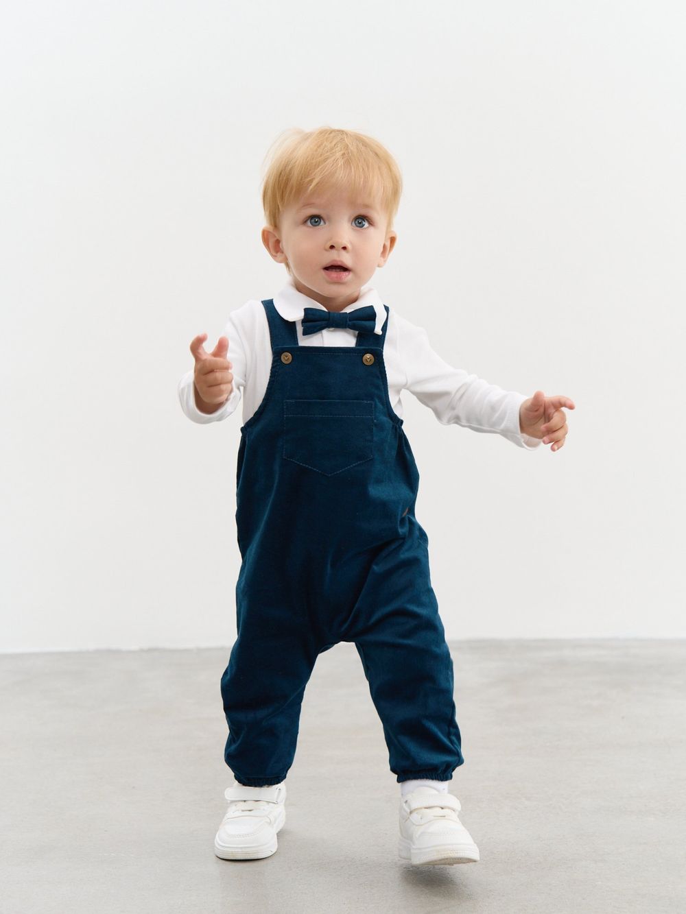 Полукомбинезон вельветовый "Индиго" 0+
