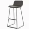Барный стул Neo Soft 77 см, темно-серый, черные ножки