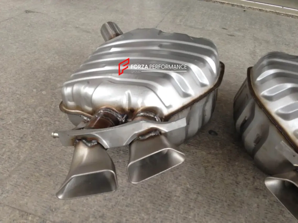 Диффузор заднего бампера c насадками на выхлоп в стиле W12 для AUDI A8 D4 2013 - 2018 Ауди