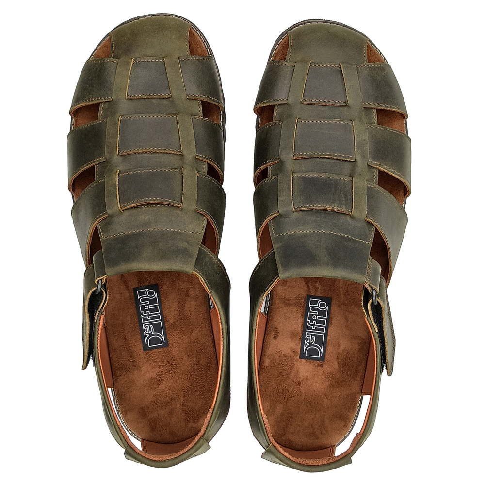 550210 сандалии мужские оливковые