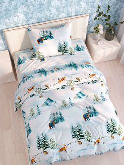 Постельное белье перкаль Сказка "Чародейка" 1,5-сп Наволочка 50х70 см 1 шт Простынь на резинке 90x200 см Пододеяльник 145x215 см