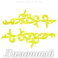 Лейсы кружевные, Лимонный (модель M)