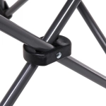 Кресло складное с подлокотниками до 120кг 85*88*53см серое