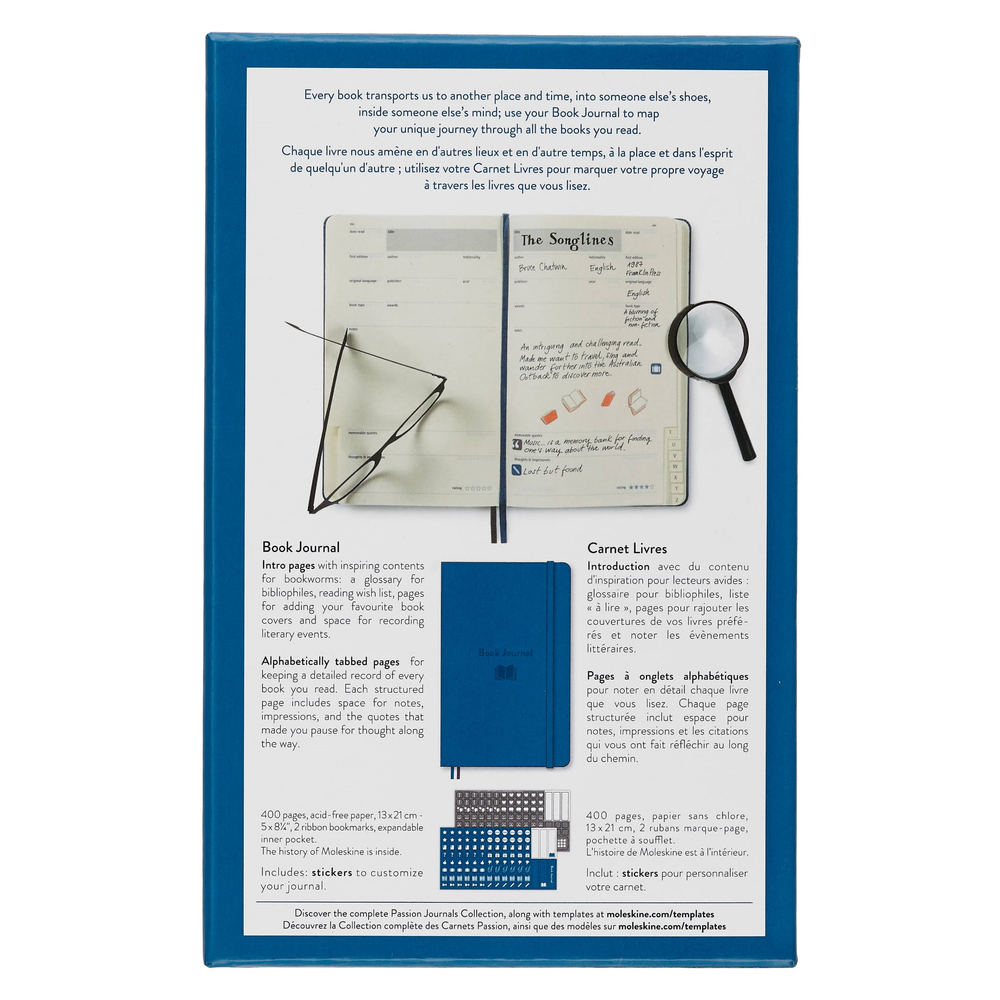 Блокнот Moleskine PASSION BOOKS Large 130х210 мм 400 стр голубой (PASBOOK)
