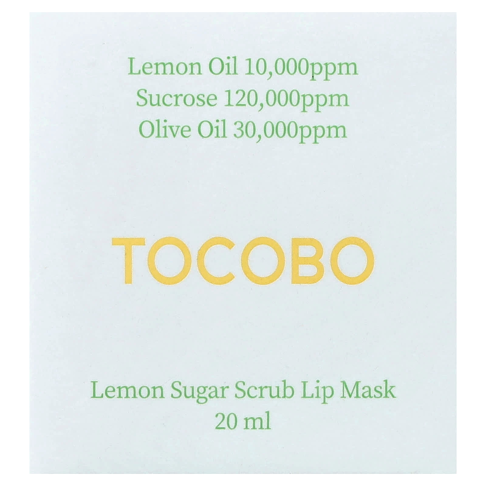 Tocobo, сахарная маска для губ с лимонным вкусом, 20 мл