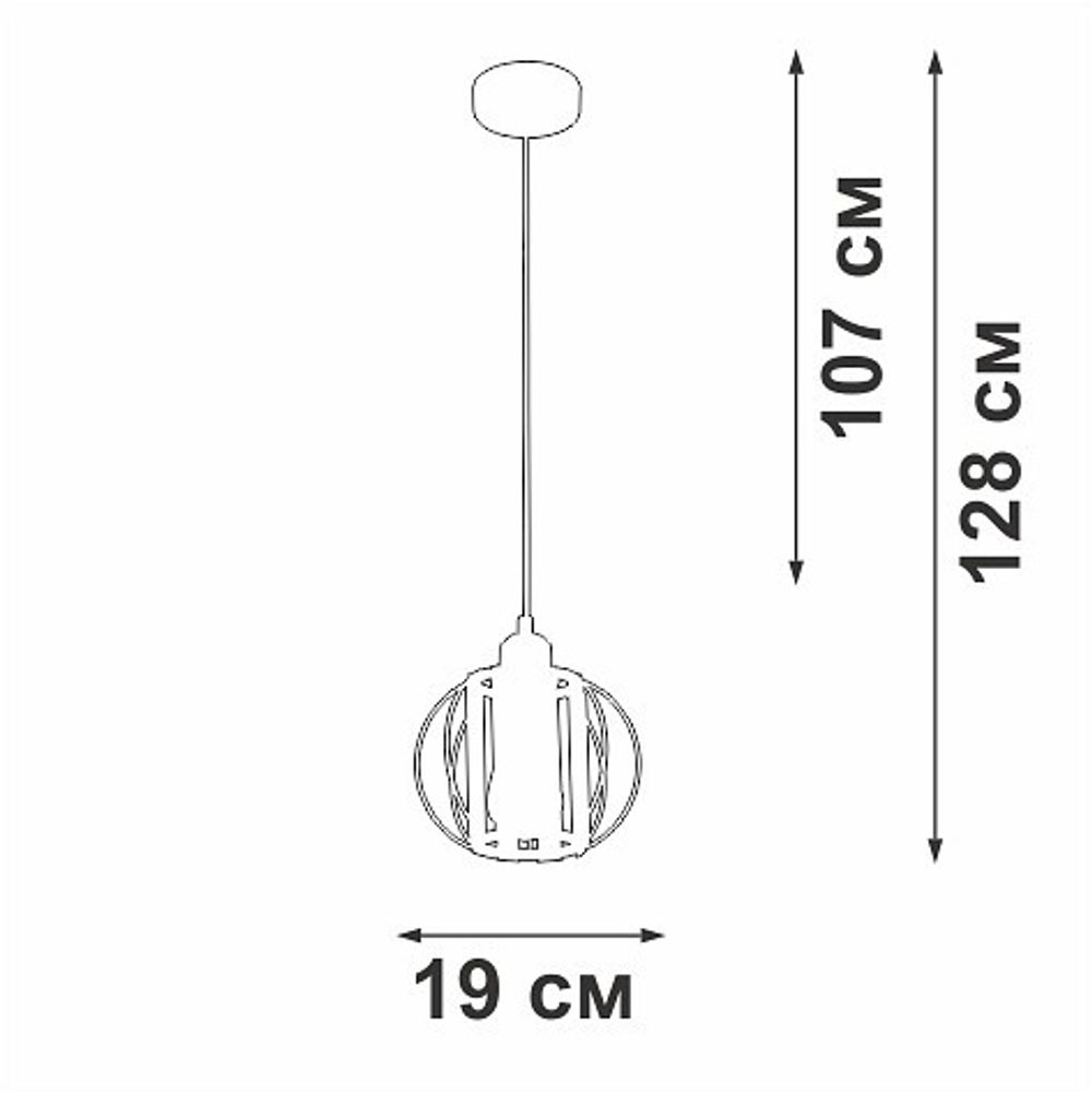 Подвесной светильник Vitaluce V2852 V2852-1/1S