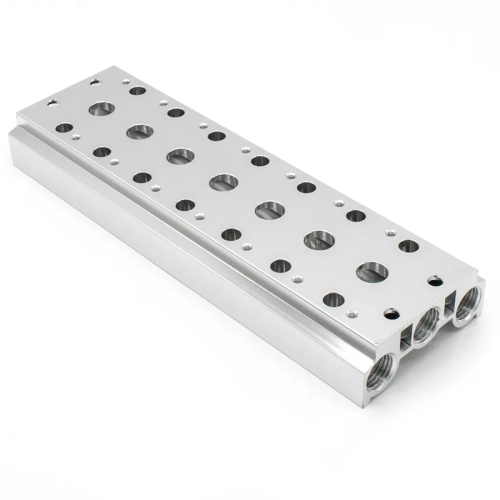 4V200M-7F Плита монтажная 7 мест для 5/2 и 5/3 пневмораспределителей