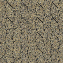 Тротуарная плитка СКОШЕННЫЙ ШЕСТИУГОЛЬНИК - Гранит+ Желтый с черным