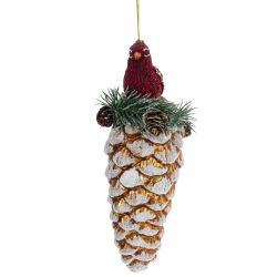 GAEM Украшение новогоднее "Шишка", L8 W8 H18,5 см