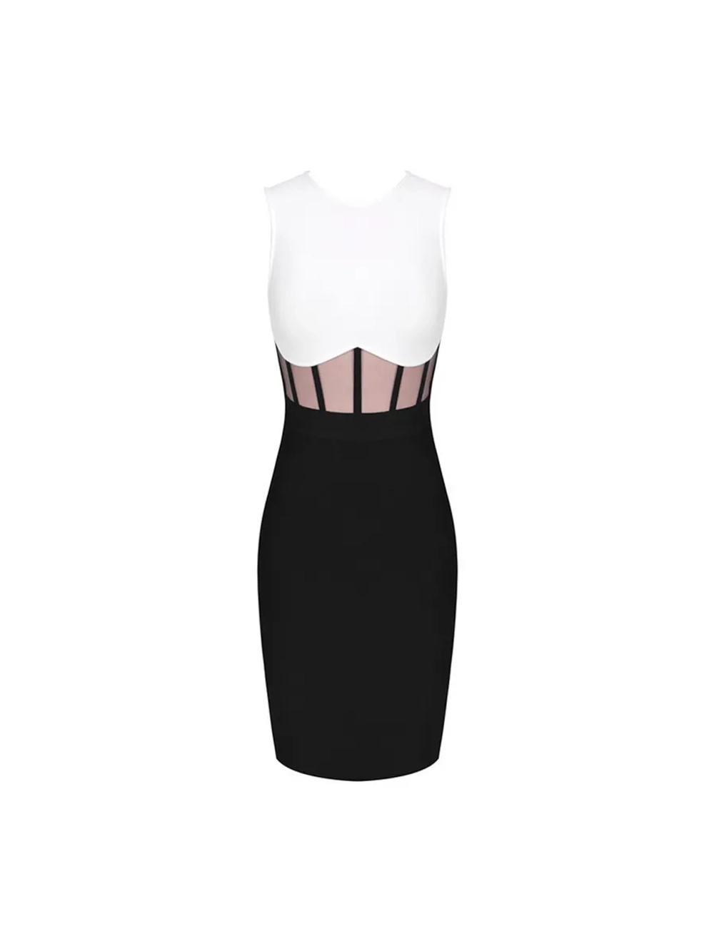 Платье бандажное с корсетом