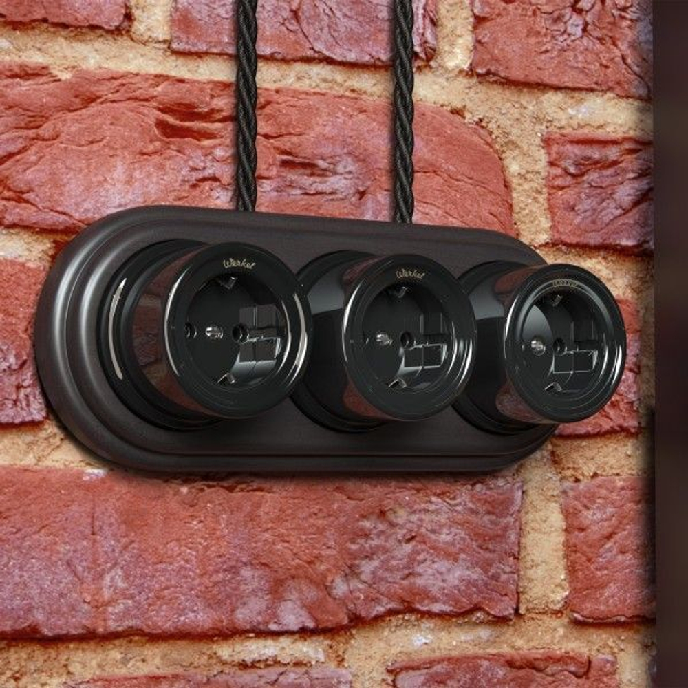 Ретро кабель витой 3х2,5 (черный) 20 м (под заказ)