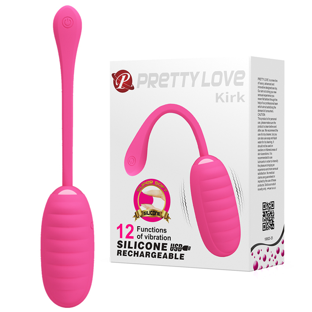 Виброяицо Pretty Love Kirk Розовое BI-014654-1