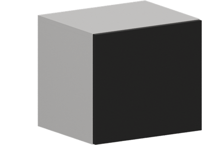 Кухня Модуль ШВГ 400 Вотан / Черный матовый