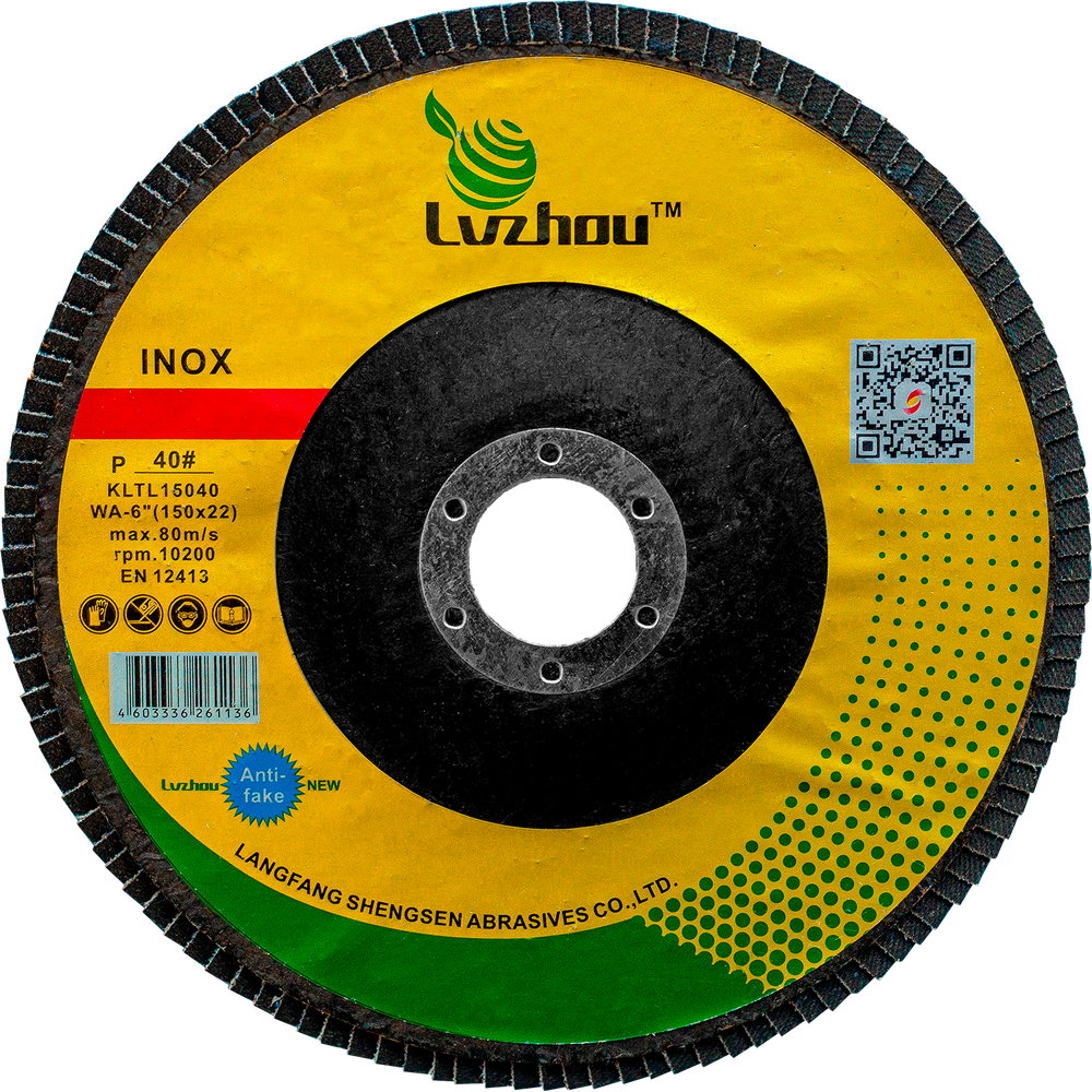 Круг лепестковый торцевой LVZHOU 150х22,23mm P40, тип 1, KLTL15040