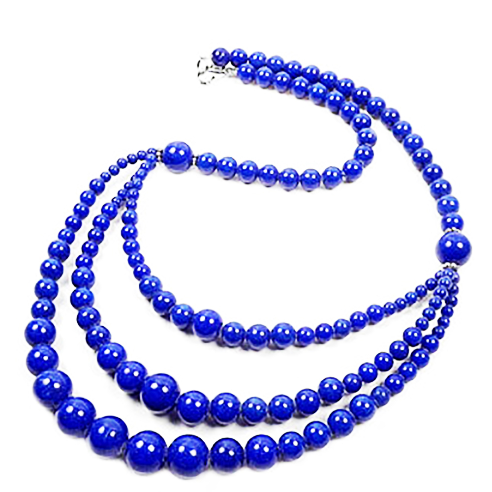 Колье "Трио" кварцит колорированный