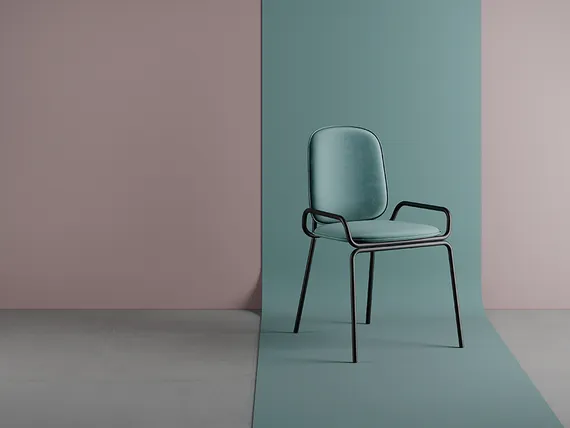 Стул Ror, Double Frame, зеленый велюр