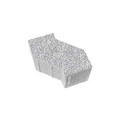 Тротуарная плитка S-ФОРМА В.3.Ф.10, 172х94х100мм Стоунмикс Белый с черным