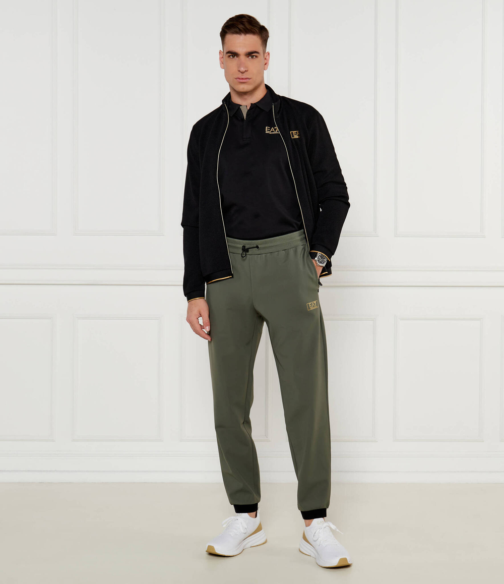 Поло EA7 - черный(6DPF09 PJOLZ)