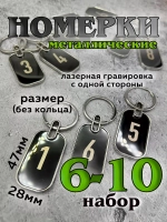Номерки на ключи металл